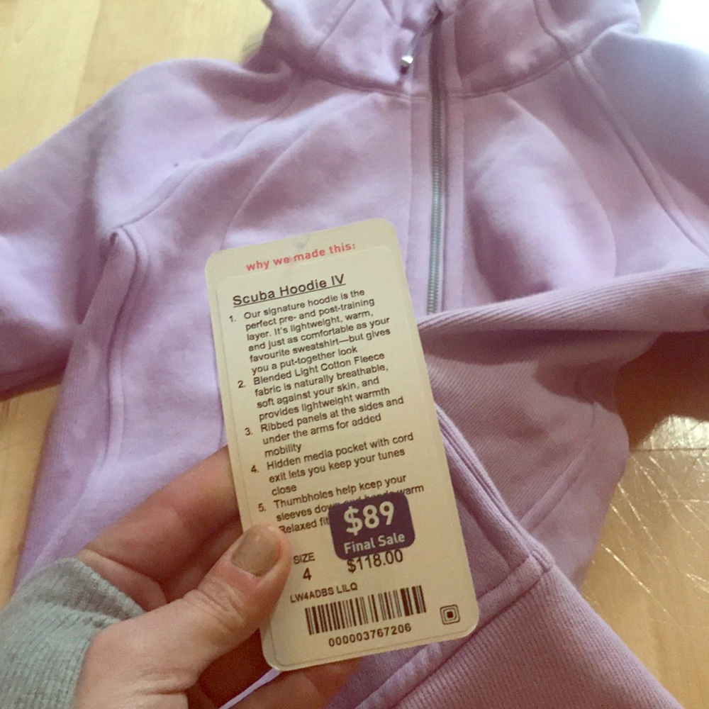 Looking for size 2: NWT Lululemon Scuba Hoodie IV